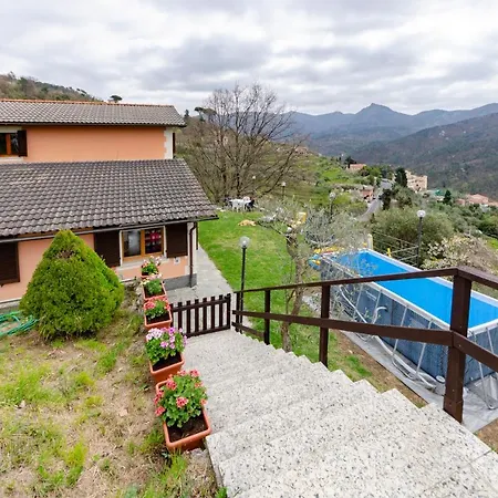 Altido Splendid House W/garden & Green Hills View Castiglione Chiavarese